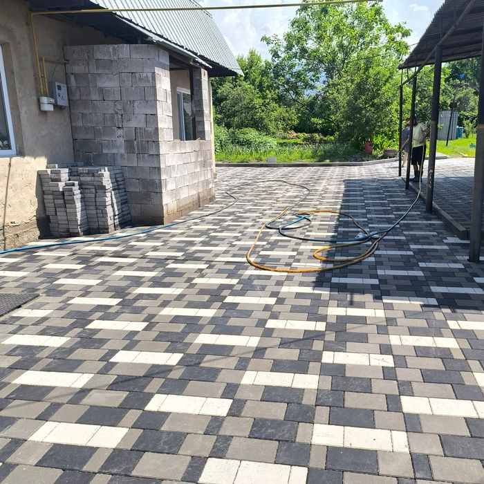Укладка брусчатка
