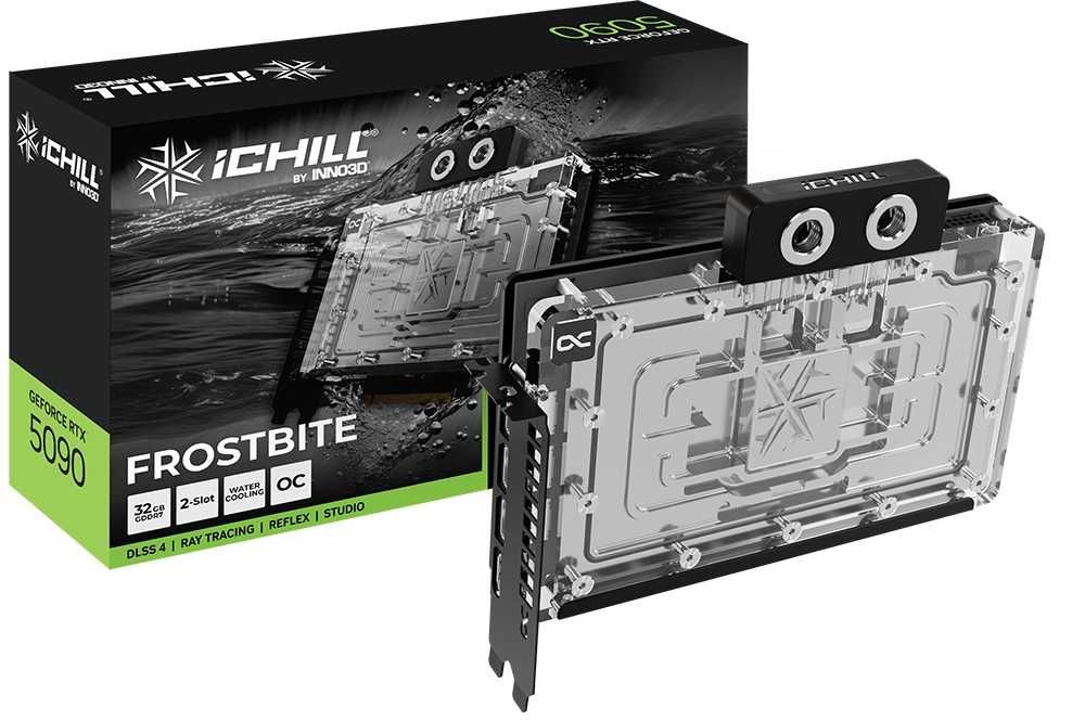Видео карта, Inno3D Nvidia GeForce RTX 5090 32GB  iCHILL Frostbite