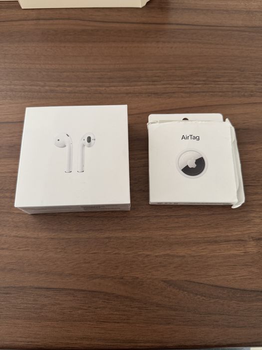 AirPods 2 originale & sigilate + AirTag cadou