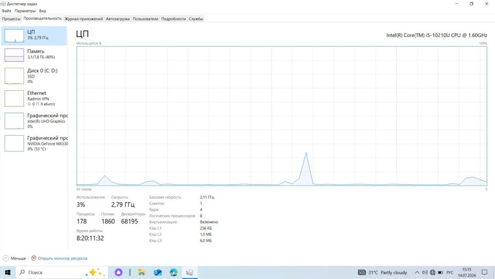 Lenovo Ideapad i5 10-avlod va mx330 videokarta