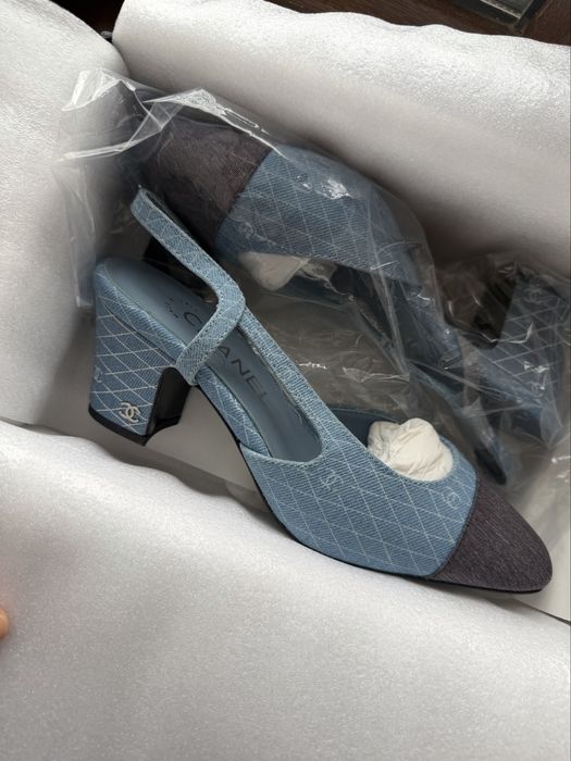 Chanel slingback , шанель обувь