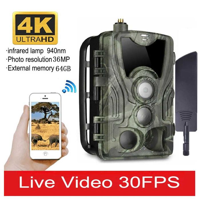 Ловна камера HC-801Pro с 4G 36 Mpx гледане видео на живо в APP