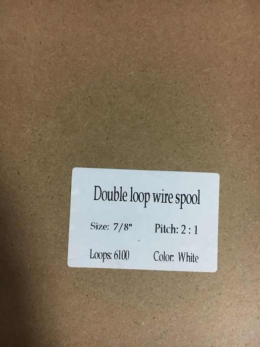 Спираль для переплета металлическая 1" белая, пружина для брошюрования