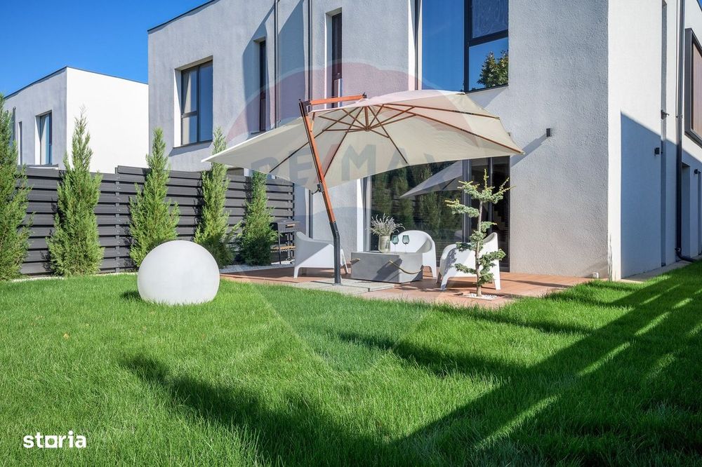 Vila luminoasa, mobilata si utilata Corbeanca / ansamblu cu piscina