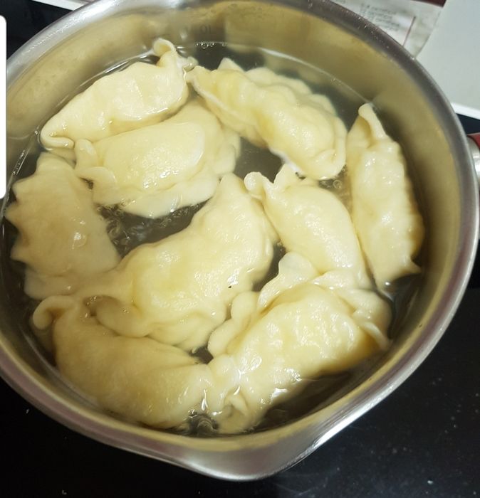 Вареники с домашним  картофелем. .