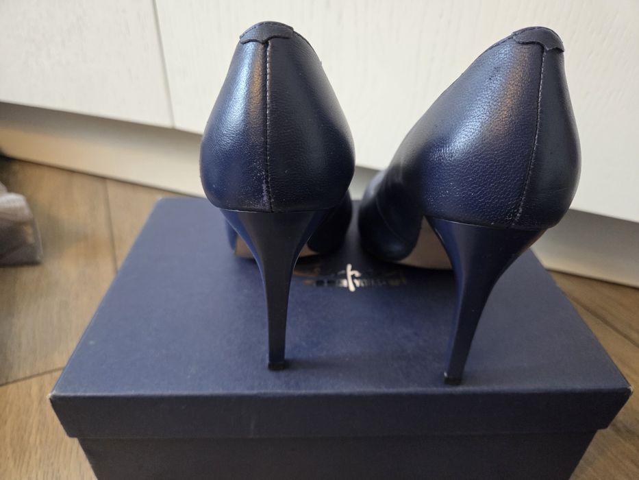 Туфли лодочки синие