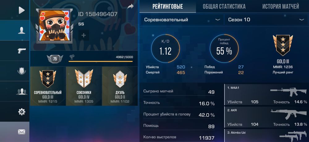 Стендофф 2 аккаунт