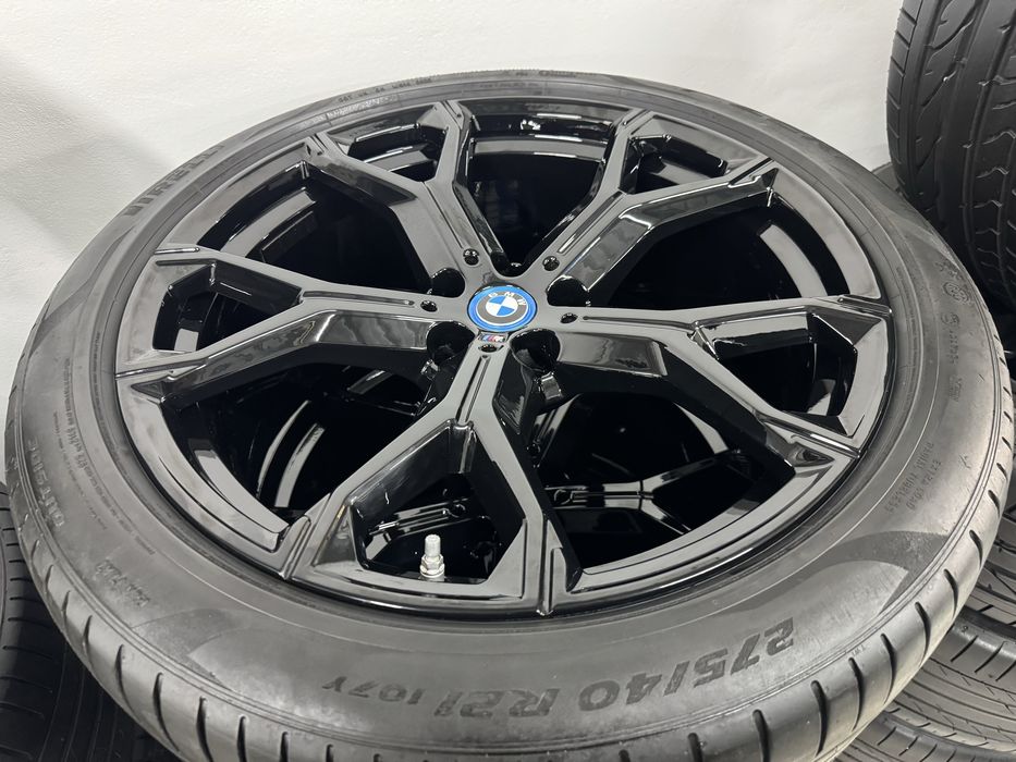 Jante Bmw X5 X6 R21 G05 G06 M741 Negru Originale Pirelli 2023