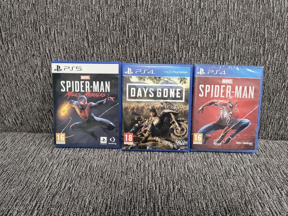 Days Gone, Spiderman , Miles morales PS5 PS4 playstation 4