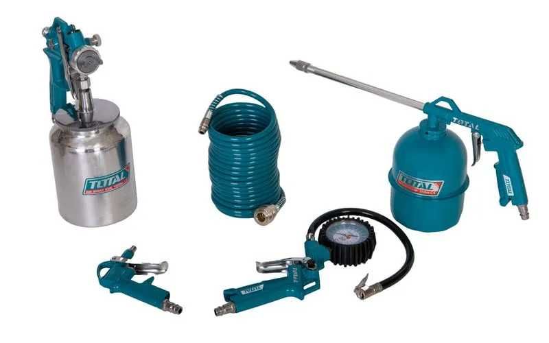 Kit complet de vopsit TOTAL TATK051 – 5 accesorii pentru compresor aer