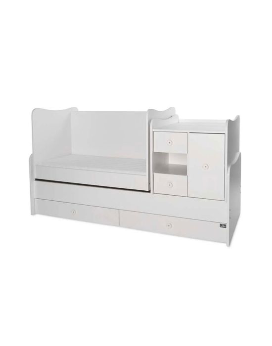 Mini Max Бебешко легло-люлка бяло трансформиращо се Lorelli