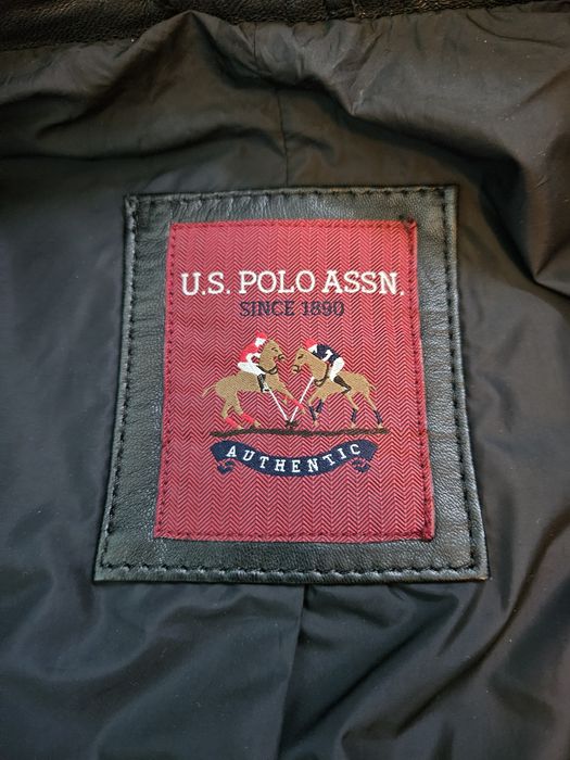 Geaca piele naturala Polo USPA masura 50