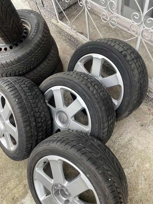 Джанти  5 броя 5*112 с гуми 225/50/17 за Audi