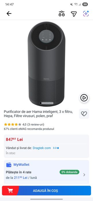 Purificator de aer Hama