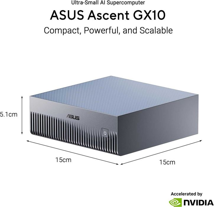 ПК ASUS Ascent GX10 AI Supercomputer, DGX Spark, NVIDIA GB10 Superchip