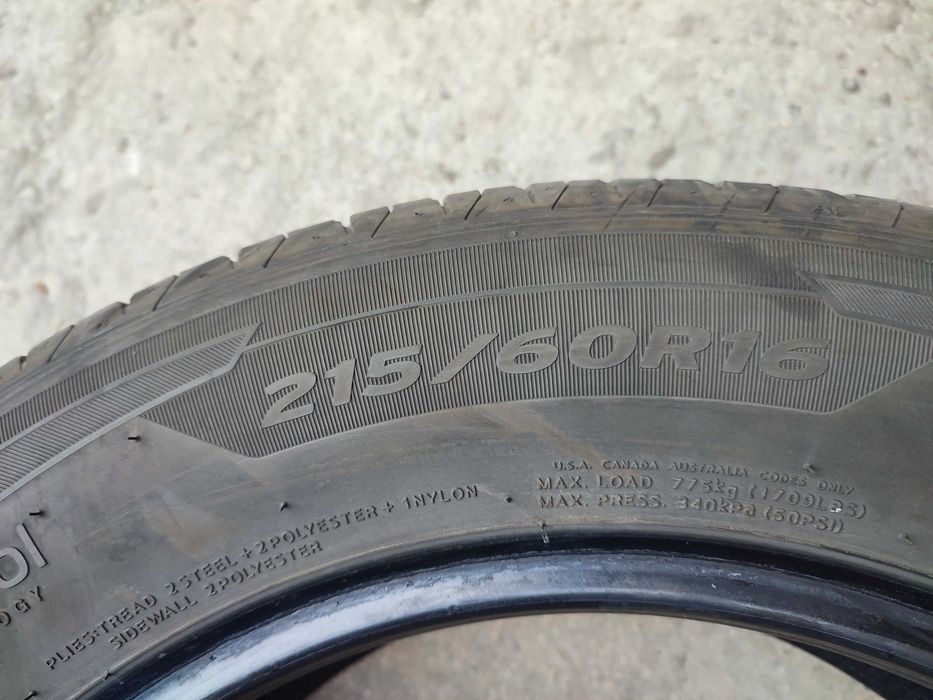 2 бр. 215/60/16 летни гуми HANKOOK