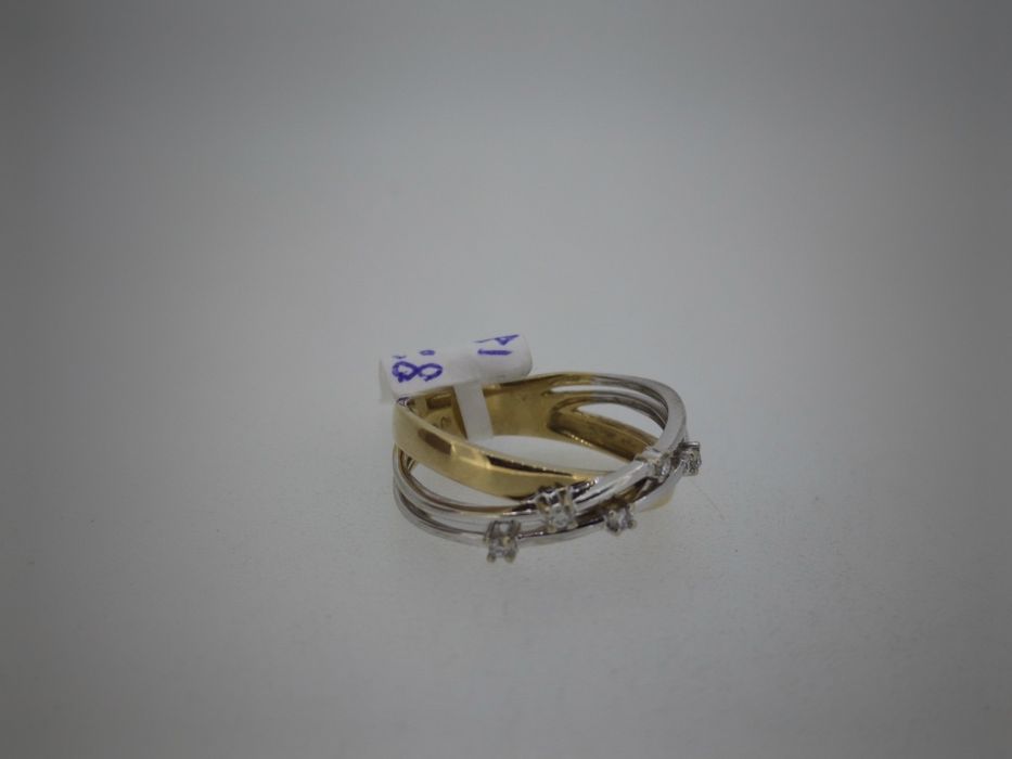 Inel aur 18k 4.38gr cu diamante naturale (r)