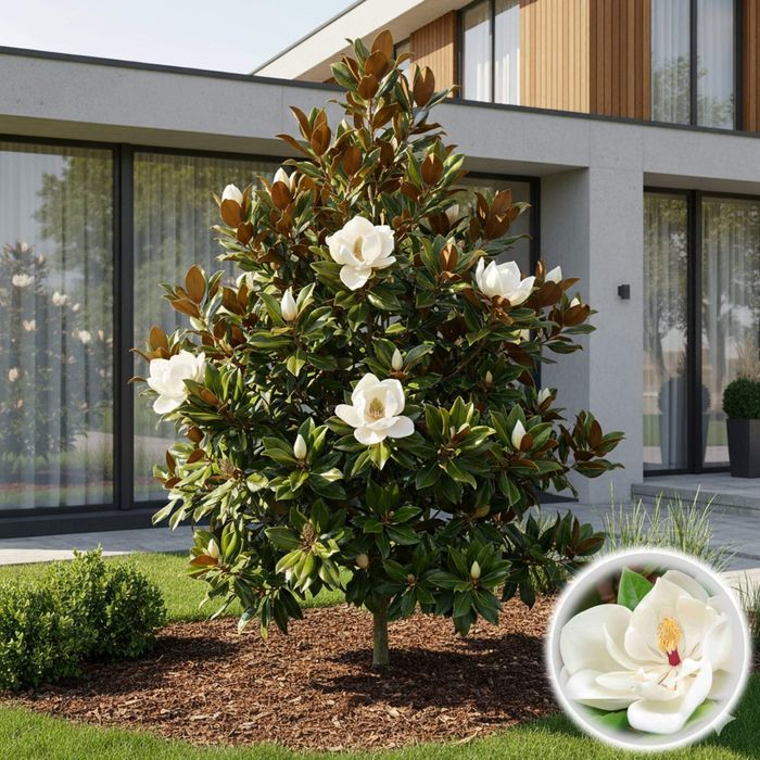 Magnolie Grandiflora veșnic verde si foarte parfumata