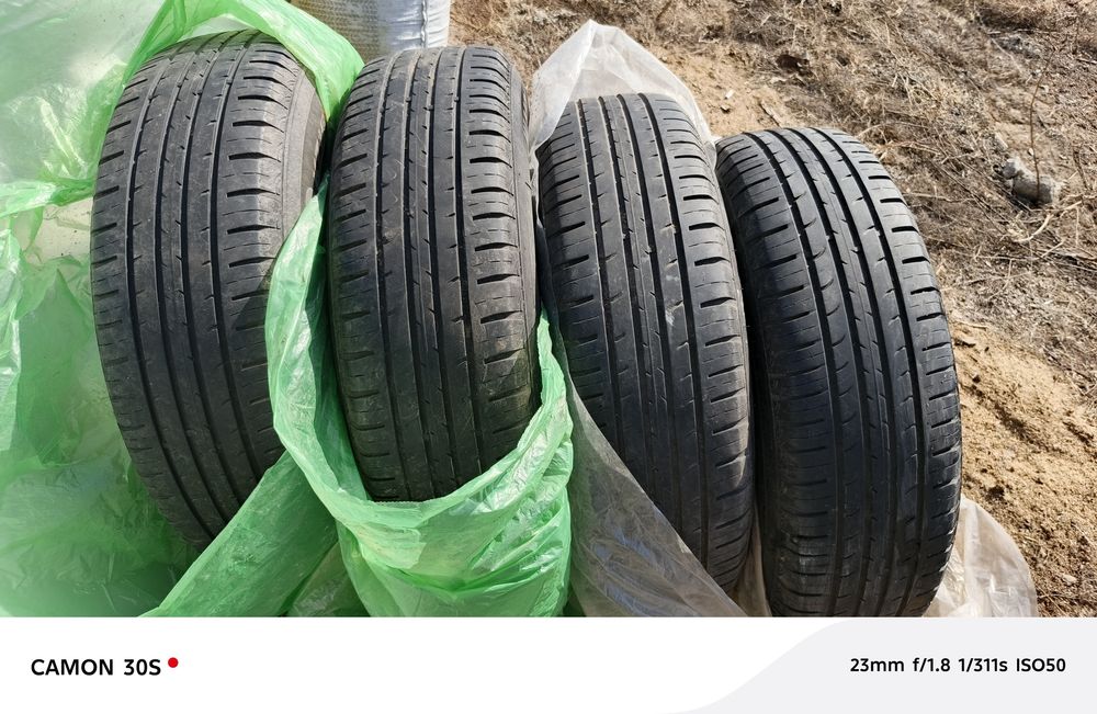 Шины с дисками и калпаками на кобальт