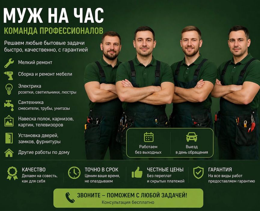 Муж/мастер на час (Надёжная команда мастеров)