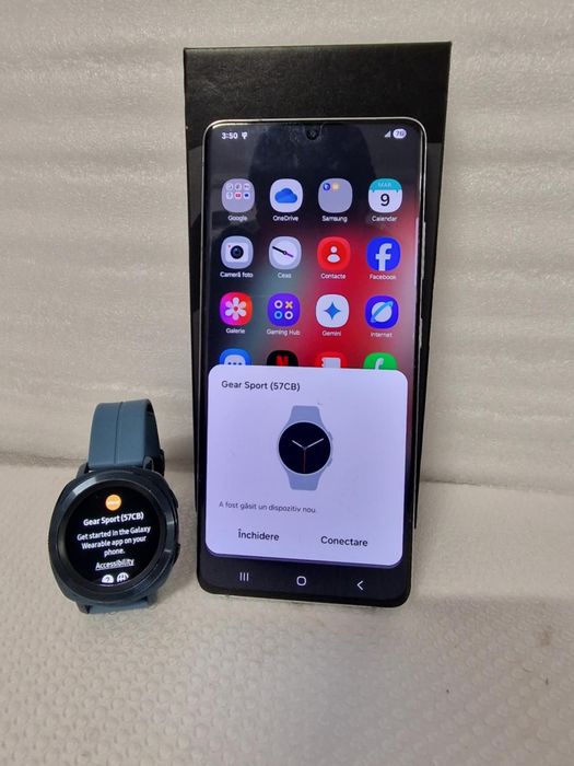 S21 Ultra silver 256gb condiții f bune samsung