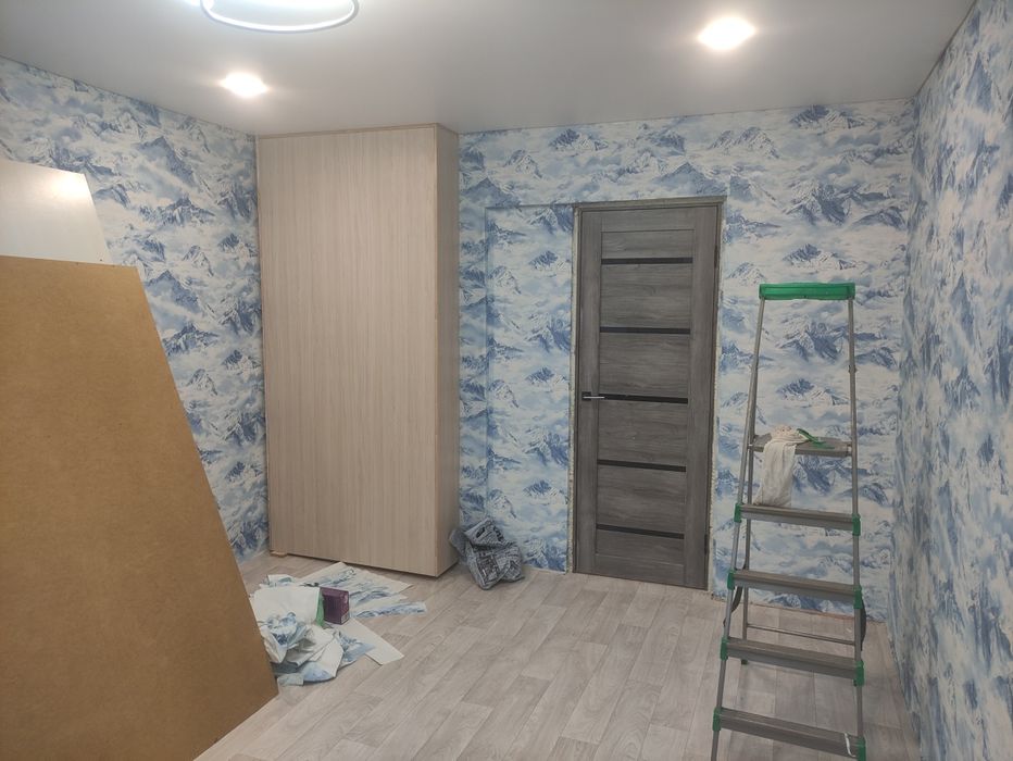 Качественная поклейка обоев