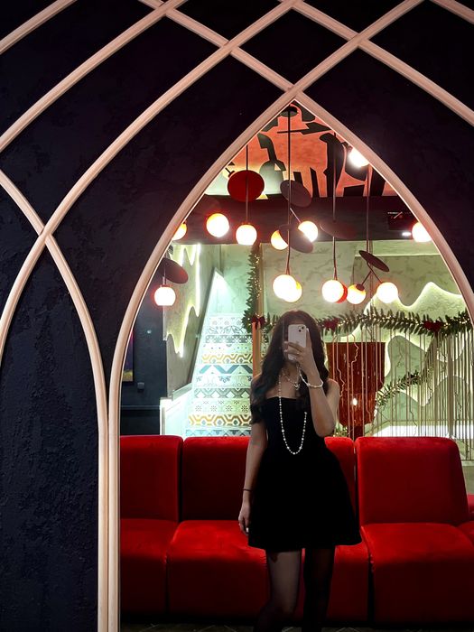 Чёрные короткое платье