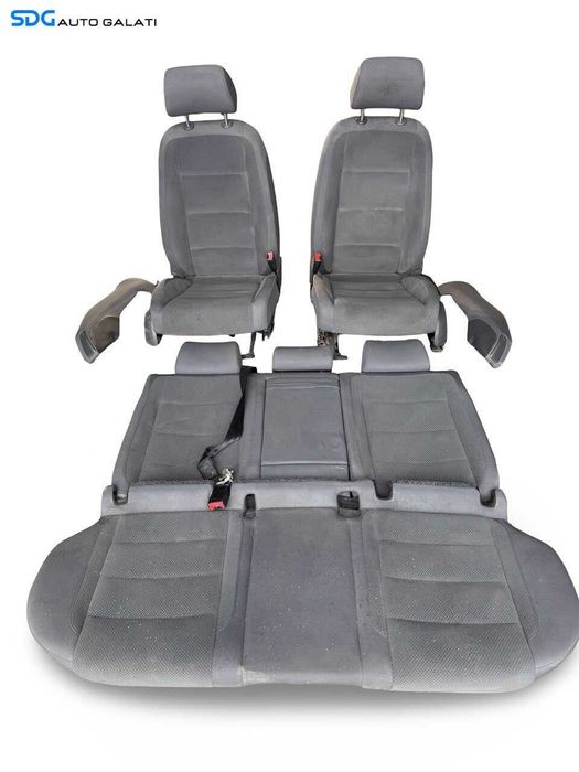 Interior Complet Textil Scaun Stanga Dreapta Bancheta cu Sezut Spatar Volkswagen Golf 5 Hatchback Scurt 2004 - 2008 [LC3327]