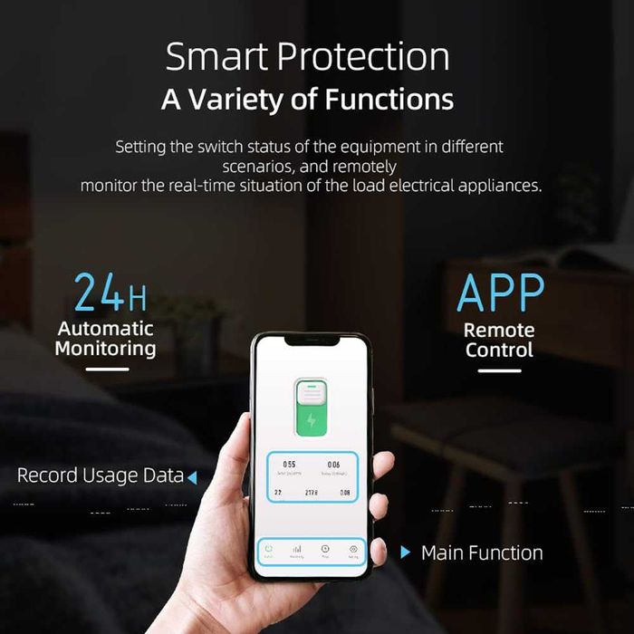 Смарт DIN реле 16A с безжично управление съвместимо с Tuya