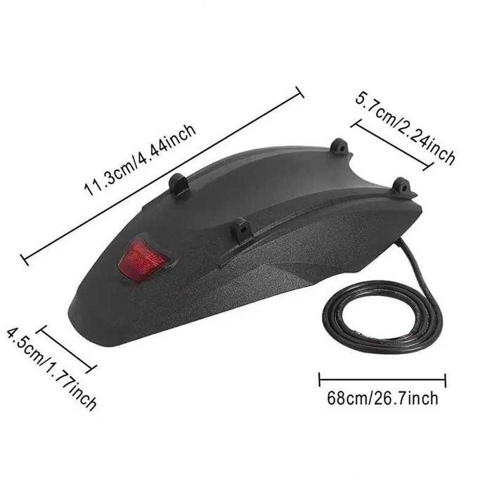 Aripa / aparatoare spate cu stop pentru trotineta electrica Kugoo Kukirin G2 Pro