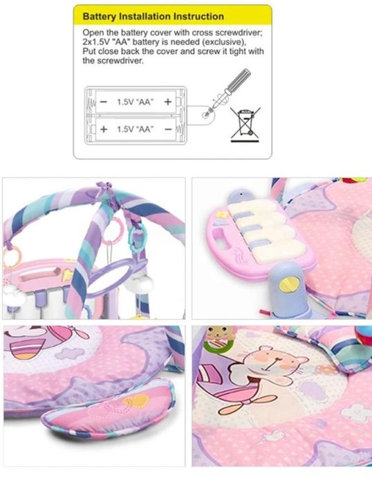 Развивающий коврик с пианино Haunger "Счастливчики"