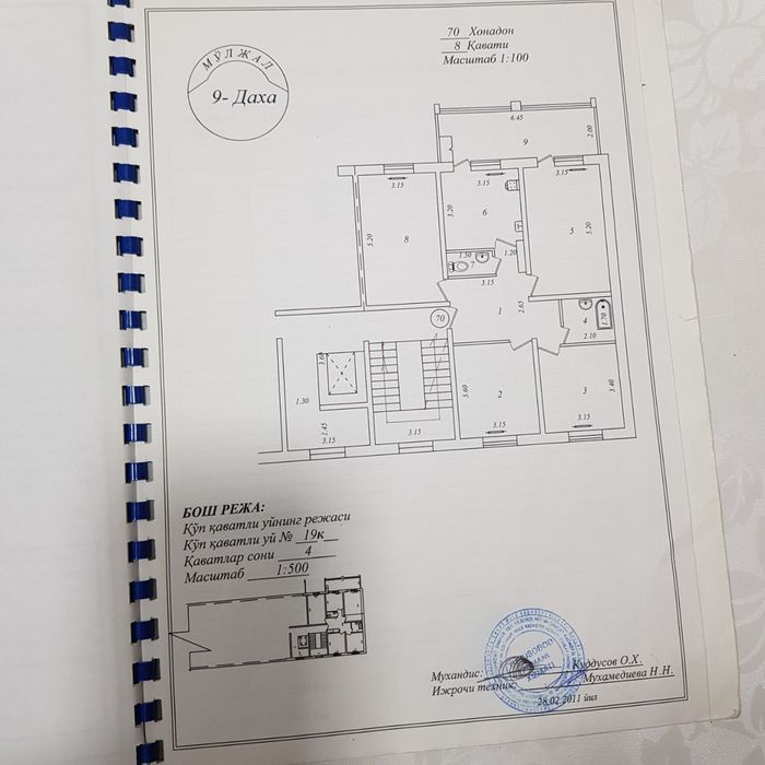 Продаётся квартира Юнусабад 9 квартл 4 хонли 8 этаж сотилади
