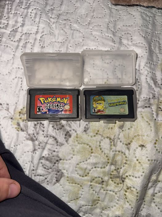 Pokemon Quartz Version/ Spongebob Nitendo Game Boy Advance