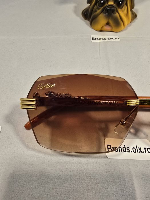 Ochelari de soare Cartier Rimless Brown, made in Italy