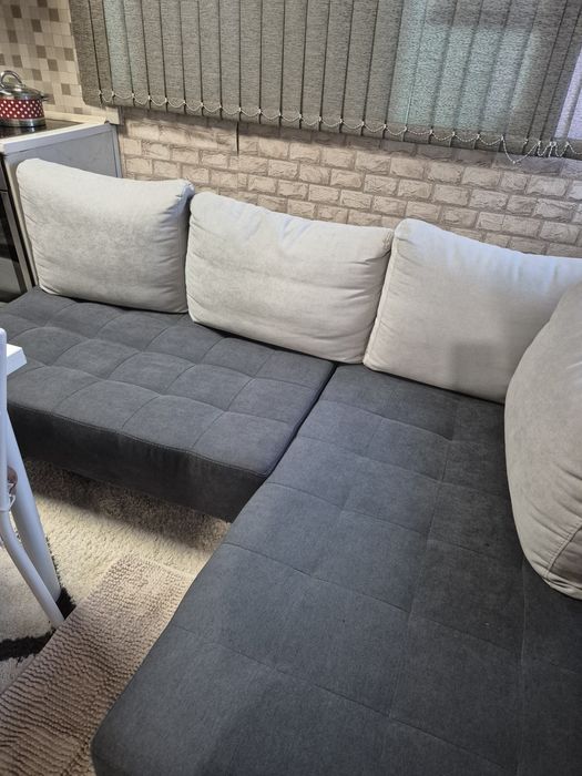 Ъглов дивани- сив