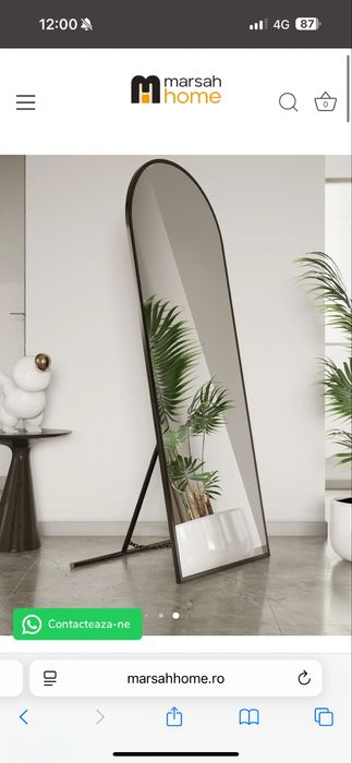 Oglinda Marsah Home cu picior