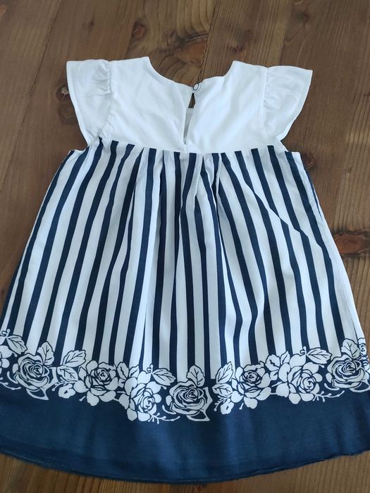 Rochita fete Chicco alb/albastru 98 cm, 3 ani