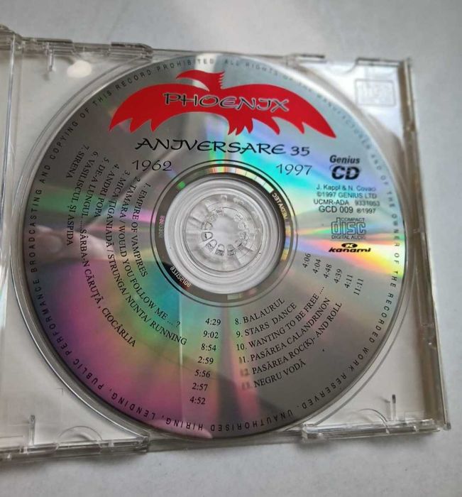 CD PHOENIX Aniversare 35, 1962-1997,de colectie, Rar,muzica veche
