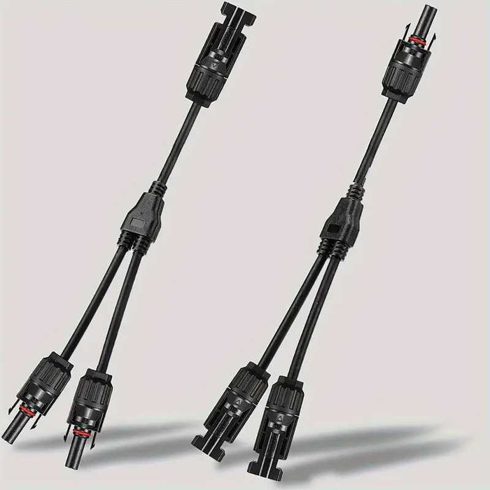 conector solar  20A cablu ramificat Y, 1 la 2 conector paralel solar