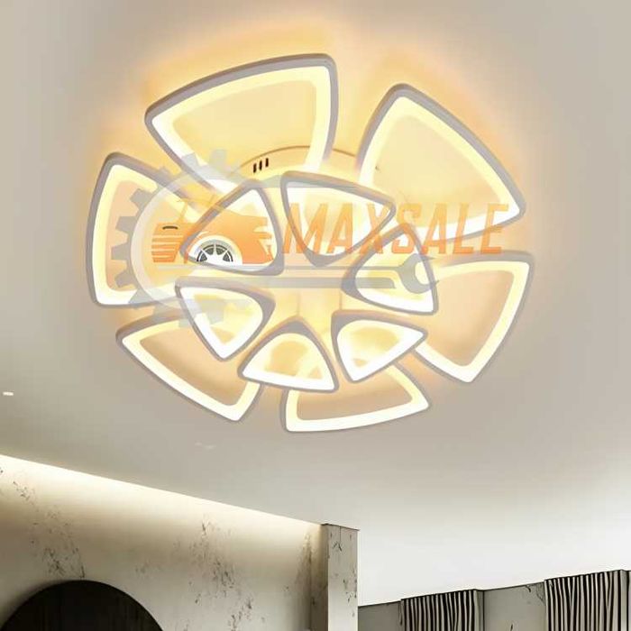 130W абажур LED лампа за хол всекидневна осветлениe мощен триъгълник