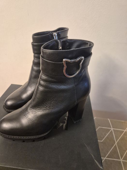 Кожени боти Karl Lagerfeld