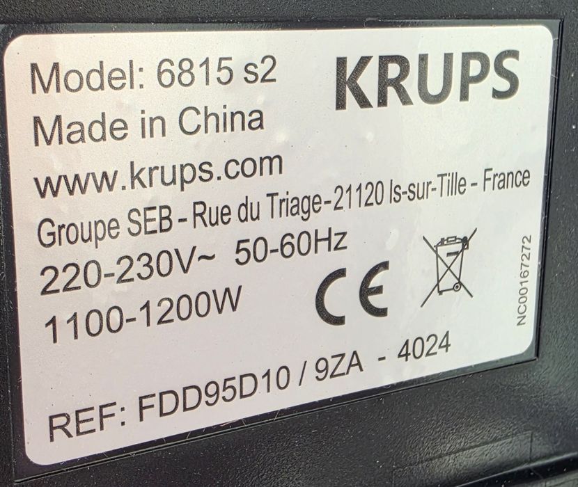 Гуфретник Krups с дефект