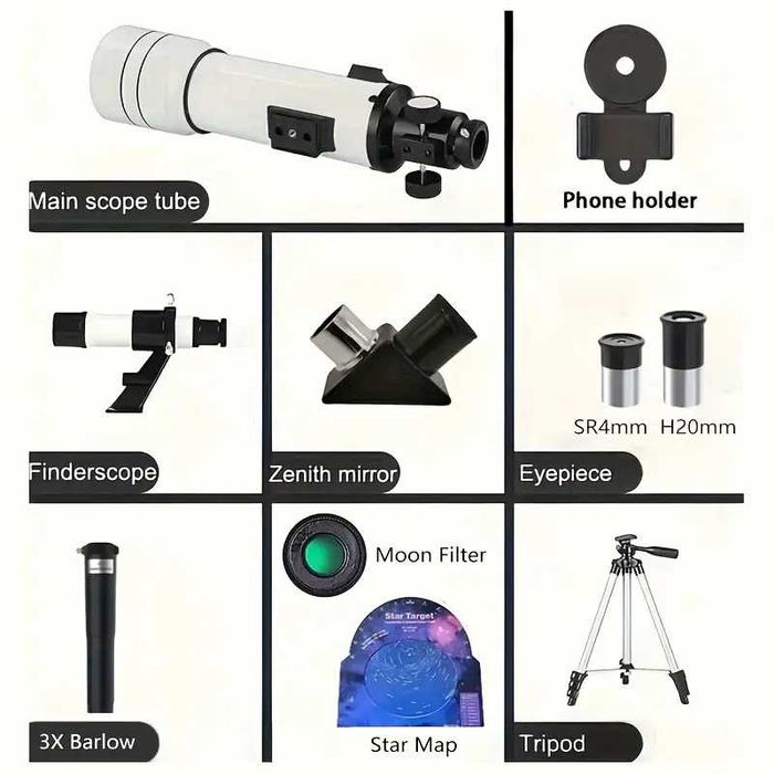 Мощный Рефракторный Телескоп Vision 150X zoom. Telescope. Новый