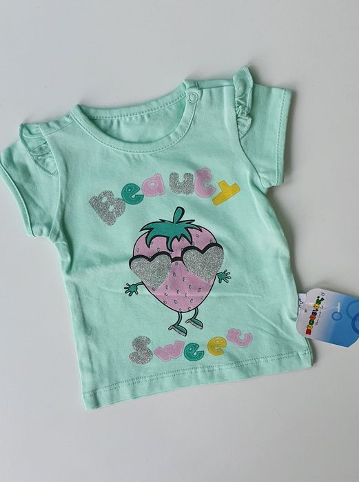 Новые турецкие маечки на девочку 3-6 месяцев