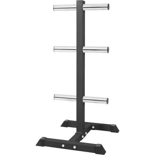 Suport discuri olimpice cu 3 bare 50/51 mm Negru/Alb