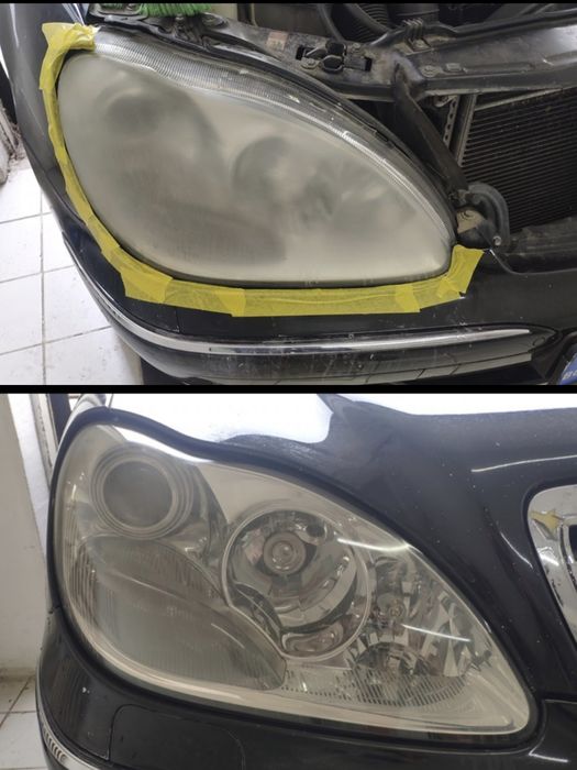 Полиране на фарове и монтаж на защитно фолио