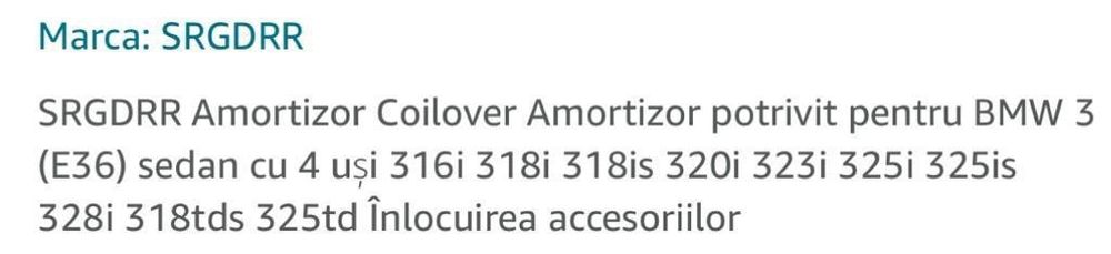 Suspensie reglabila Honda Civic de la 2001 in sus