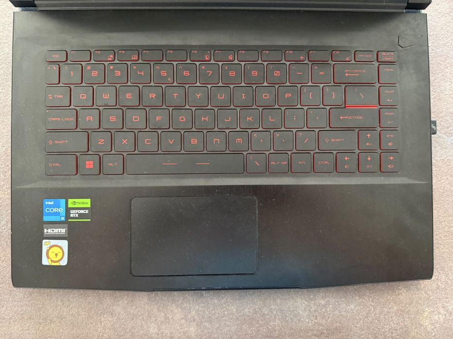 MSI Thin gf63-12ve 24gb ram upgradat,i5-12450h, RTX4050, 1TB, 144Hz