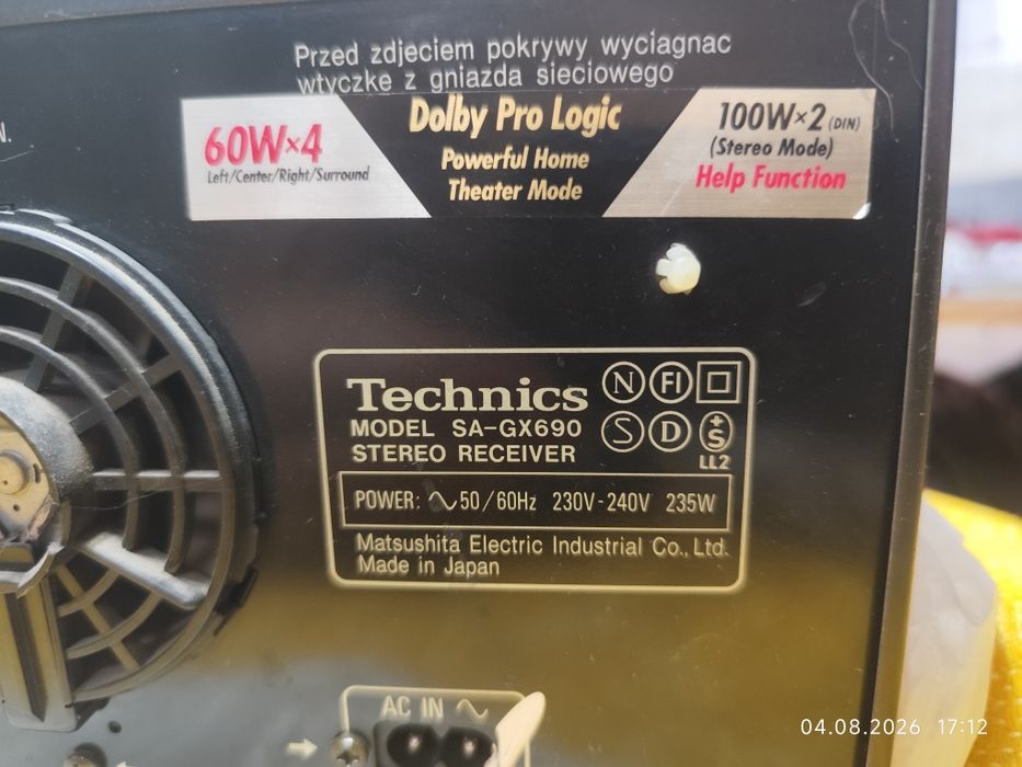 Стереоресивер Technics SA-GX690