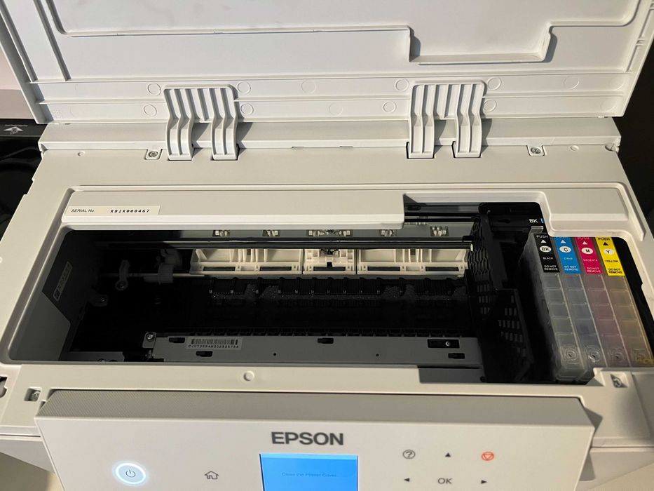 EPSON WorkForce Pro WF-C4310DW + мастило, касети и ресетър за чип на касети.
